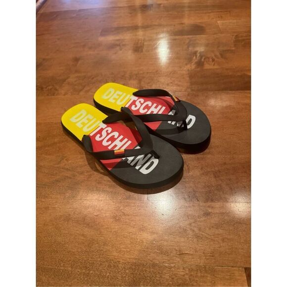 Woman’s new Germany Deutschland flip flops size 8/9 - Picture 5 of 5